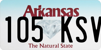 AR license plate 105KSV