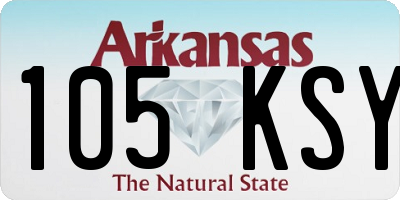 AR license plate 105KSY