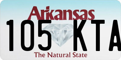 AR license plate 105KTA
