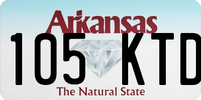 AR license plate 105KTD