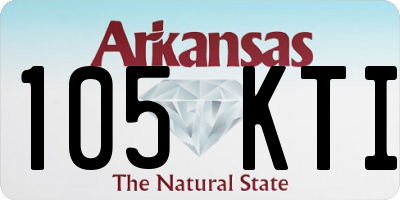 AR license plate 105KTI