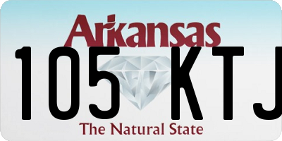 AR license plate 105KTJ