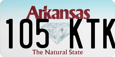 AR license plate 105KTK