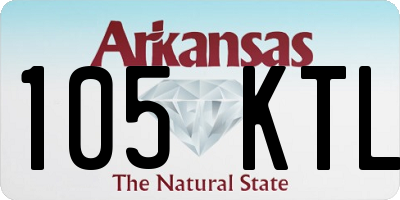 AR license plate 105KTL
