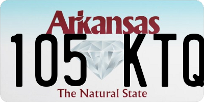 AR license plate 105KTQ