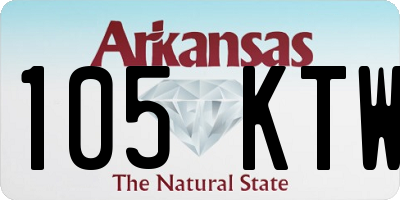 AR license plate 105KTW
