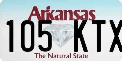 AR license plate 105KTX