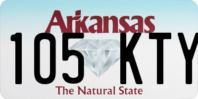 AR license plate 105KTY