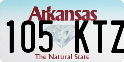 AR license plate 105KTZ