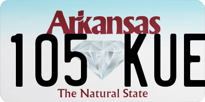 AR license plate 105KUE