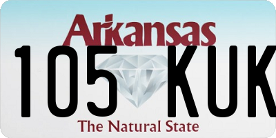 AR license plate 105KUK