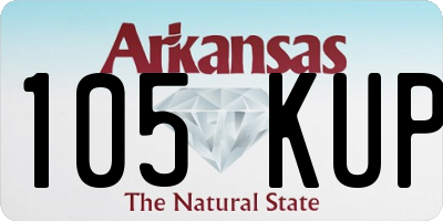 AR license plate 105KUP