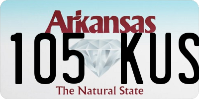 AR license plate 105KUS