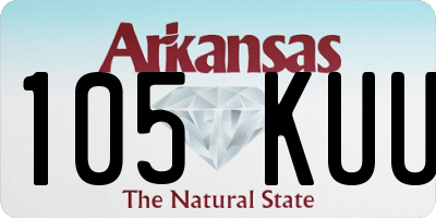 AR license plate 105KUU