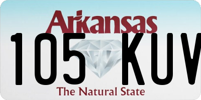 AR license plate 105KUV