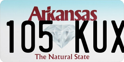 AR license plate 105KUX