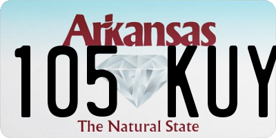AR license plate 105KUY