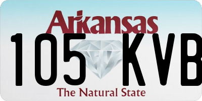 AR license plate 105KVB