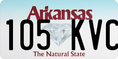 AR license plate 105KVC