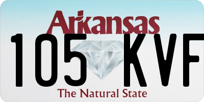 AR license plate 105KVF