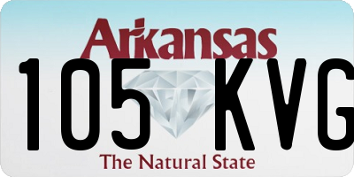 AR license plate 105KVG