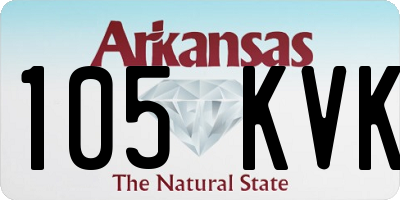 AR license plate 105KVK