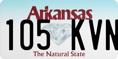 AR license plate 105KVN