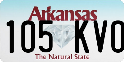 AR license plate 105KVO