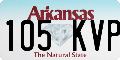 AR license plate 105KVP