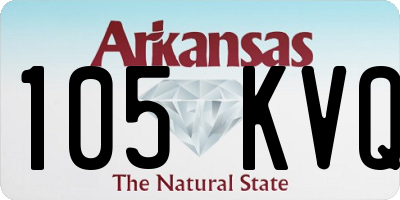 AR license plate 105KVQ