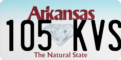 AR license plate 105KVS