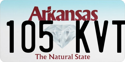 AR license plate 105KVT