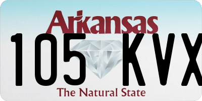 AR license plate 105KVX