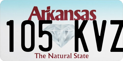 AR license plate 105KVZ