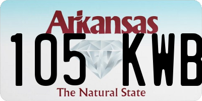 AR license plate 105KWB