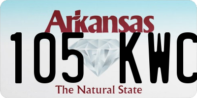 AR license plate 105KWC