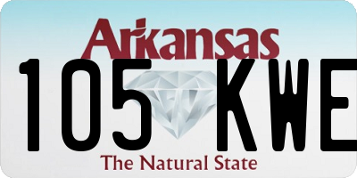 AR license plate 105KWE
