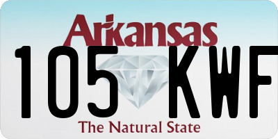 AR license plate 105KWF