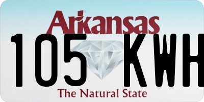 AR license plate 105KWH