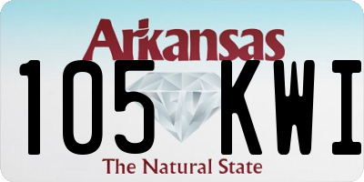 AR license plate 105KWI
