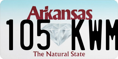 AR license plate 105KWM