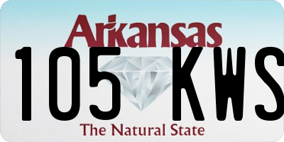 AR license plate 105KWS