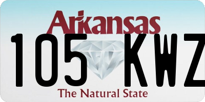 AR license plate 105KWZ