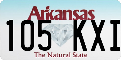 AR license plate 105KXI