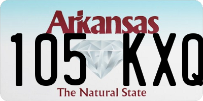 AR license plate 105KXQ