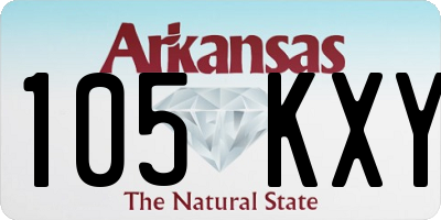 AR license plate 105KXY