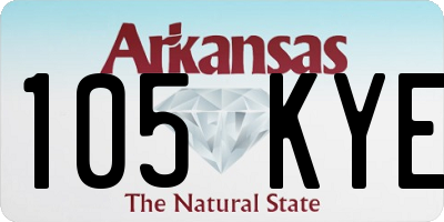 AR license plate 105KYE
