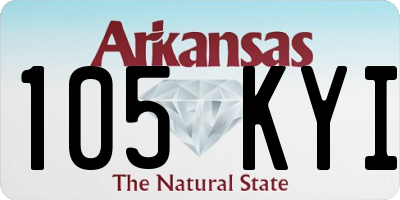 AR license plate 105KYI