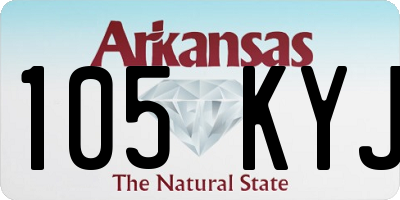 AR license plate 105KYJ