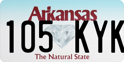 AR license plate 105KYK